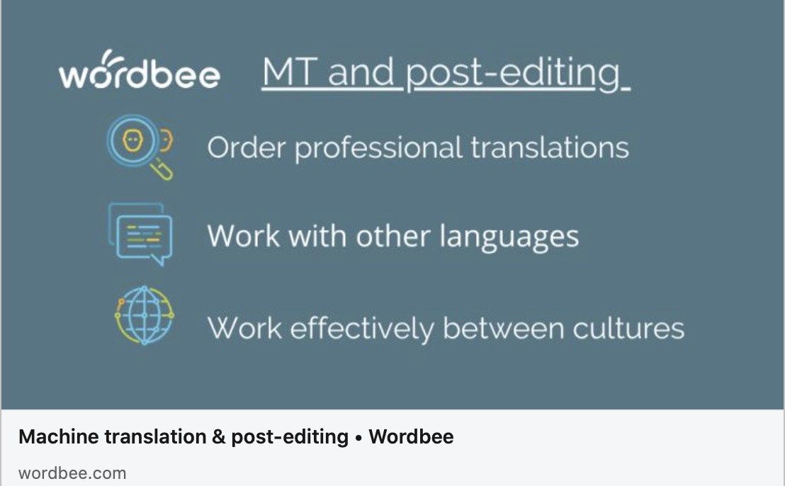 Machine translation and post-editing workflows